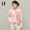 CHOCOOLATE Women's Bow-Knot Knit Cardigan
