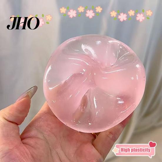 Tension Relief Toy 1/3/4Pcs Coconut Oil Stress Ball Slow Rising Clear Squeeze Non-Sticky Improving Focus Relaxation Stretchy Sensory Aid Reliever