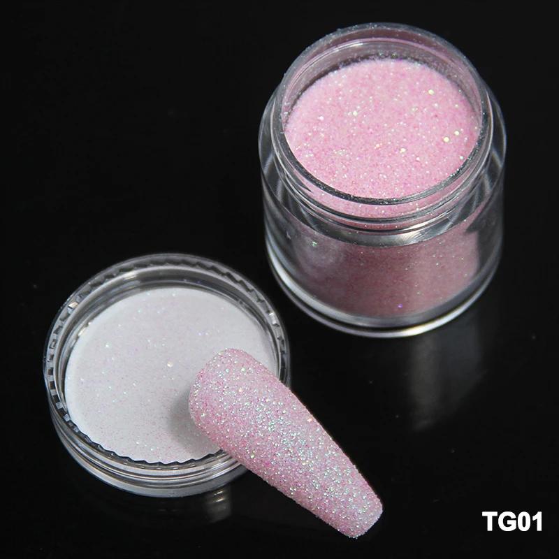 

3.5g Iridescent Sugar Nail Glitter Colorful Candy Coat Powder Pigment For Manicure Sugar Effect Shiny Dust Nail Art Decorations TG01