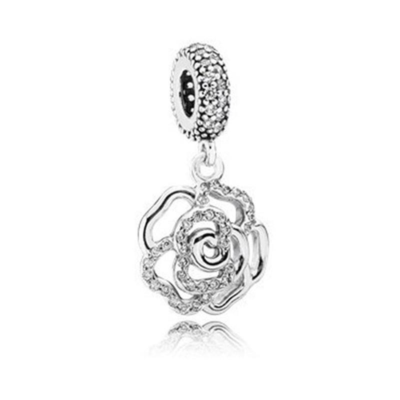 New Copper Charm Fit Original Bracelet Accessories Women Jewelry Spring Blossoms Series Cannibal Flower Rose