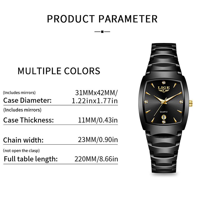 LIGE Women's Watch Business Luxury Ladies clock Fashion Simple Watch for Women Gift creative watches quartz wristwatch reloj+BOX