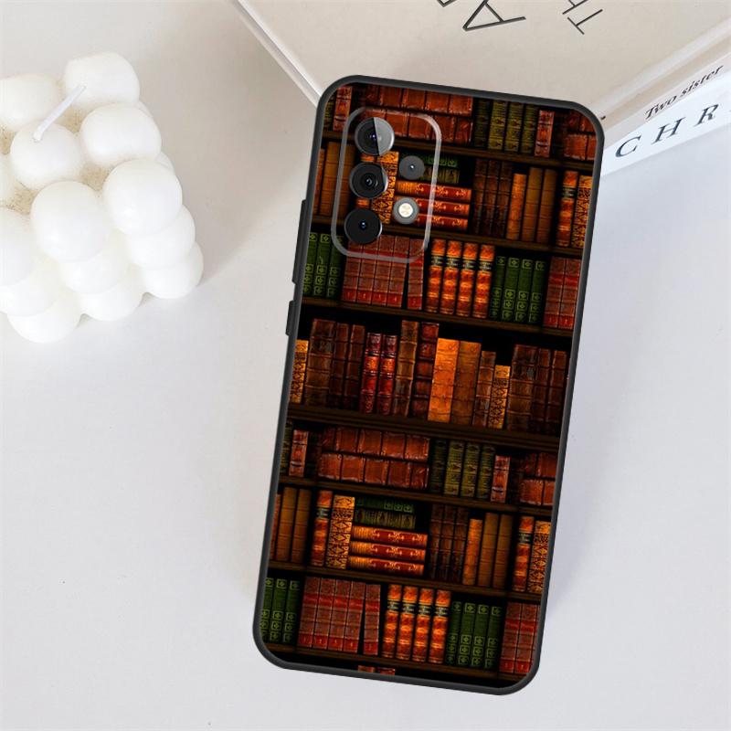Library In Wonderland For Samsung Galaxy A53 A33 A55 A35 A15 A22 A32 A52 A54 A34 A14 A56 A36 A26 A16 A05 A06 Case