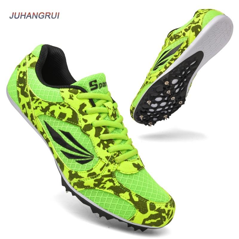 Men Spikes Sprint Track And Field Athletics Shoes Nails Shoes Men Women Track Shoes SneakersTraining Sports Running Shoe 35