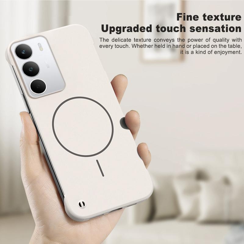 Pro Magsafe Bezrámový kryt na telefon Pro OPPO Realme C71 Ultra tenký Bezrámový Pevný PC Magnetický Matný kryt Pro Realme C71 Nárazník