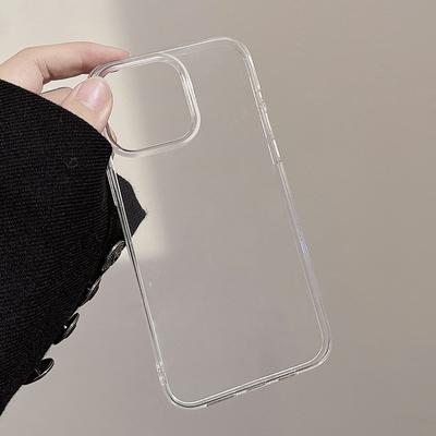 Simple and Transparent Suitable for Apple 15 Promax Mobile Phone Case Iphone16 Anti Fall 11 Solid Color Anti Fall 13 Silicone 14