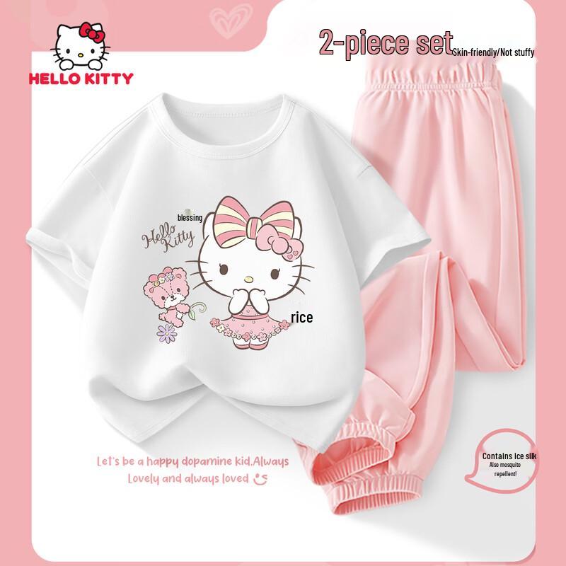 Hello Kitty Girls 2026 Summer Outfit Set 140