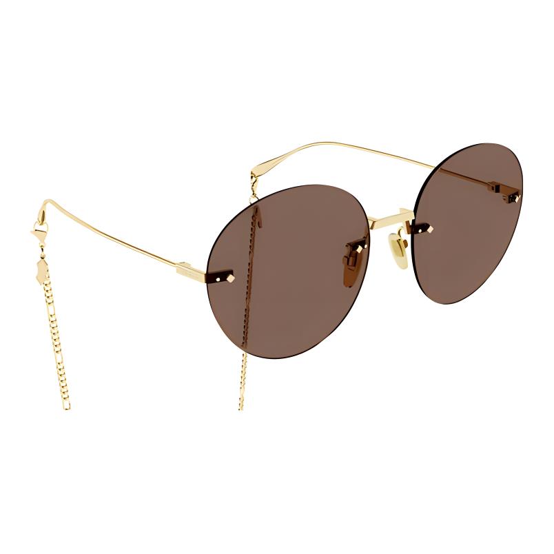 Gucci Fashionable Personality Round Sunglasses Women sunglasses GG1149S003GOLDG