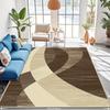 Large Area Mat Non Slip Backing Beige Brown Luxury Floor Mat for Living Room Kitchen Bathroom Entryway Machine Washable