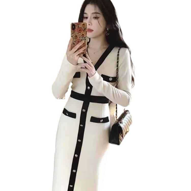 2025 Autumn/Winter French Elegant Fragrant Knit Dress