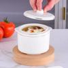 OIMG Gold-Rimmed Double-Handle Ceramic Stew Pot Set