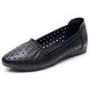 Fashion GKTINOO Women Hollow Flat Shoes Casual Loafers Female Fashion Moccasins Slip On Breathable Comfort Genuine Leather Ladies Shoes