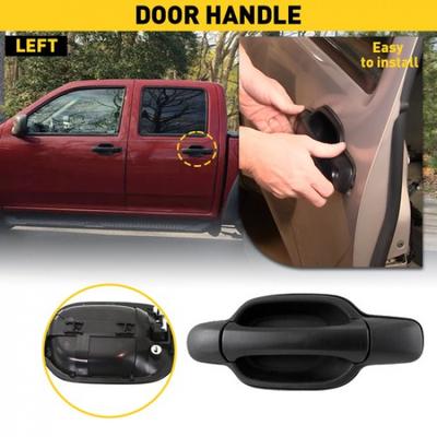 Rear Exterior Left Side Door Panel Handle Black For Chevrolet 2004-2012 Colorado