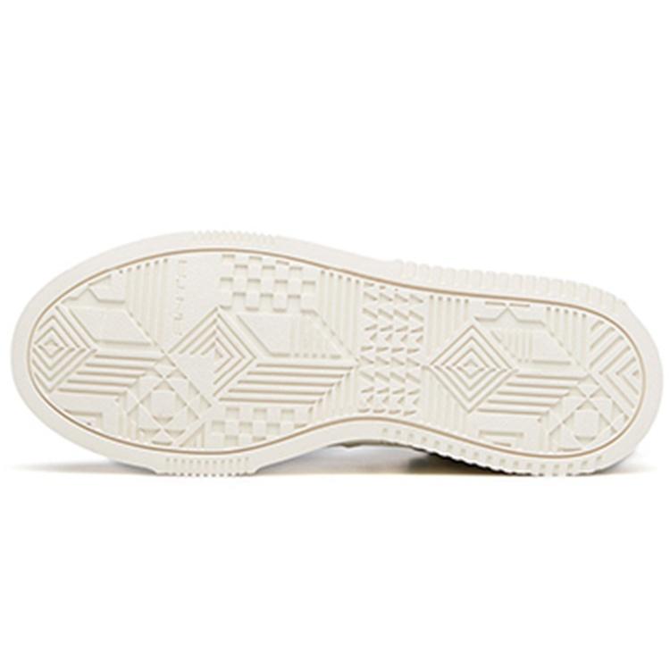 Anta Life Collection Slip Resistant Abrasion Resistant High Top Skateboard Shoes Women's White Blue Green 922238011-2