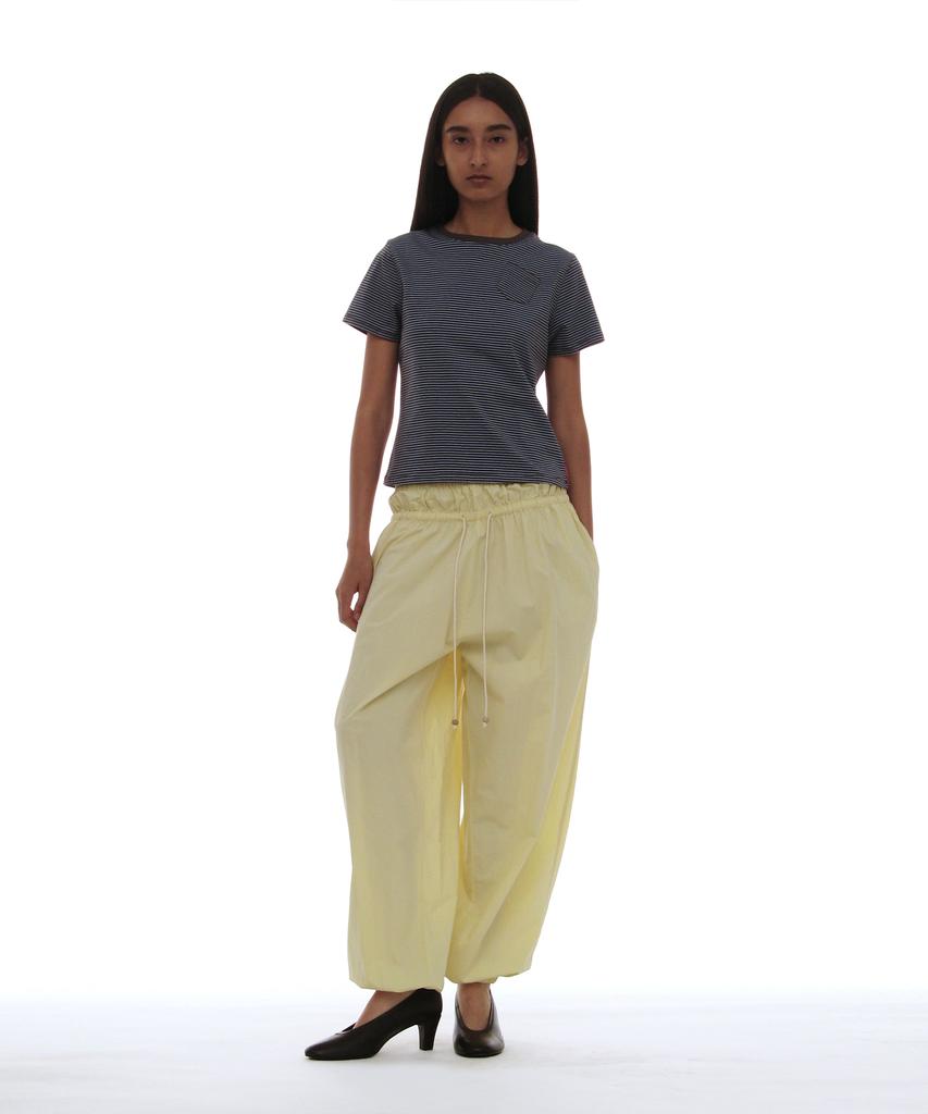 PARTIMENTO WOMEN Pwc Pocket Stripe Regular Tee_Blue