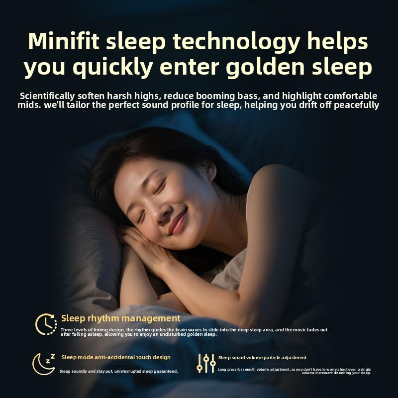 2026 Sleep Headphones Side Sleeping Without Pressure Earphone Noise Cancellation Waterproof in-Ear Wireless Bluetooth