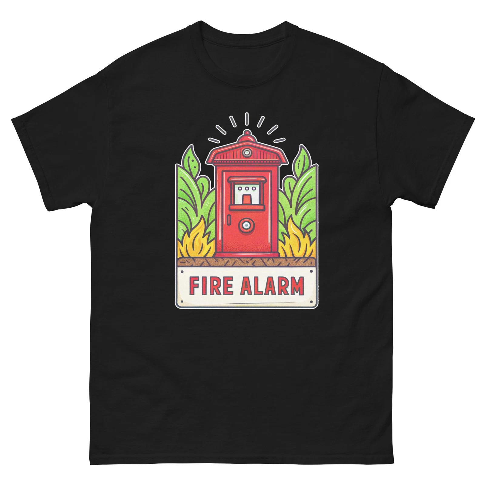 

Fire Alarm School Classroom Object Office Teacher T-Shirt XL