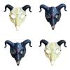 Goat Skeleton Mask for Women Man Carnivals, Halloween Party, Halloween Goat Cosplay Mask, Goat Head Skeleton Mask