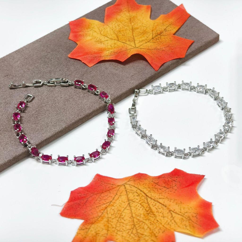 Farbiges Zirkon Temperament Armband - Vielseitiger koreanischer Stil Damenschmuck