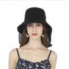 Sun Hat for UV Wide Slimming Effect [NC] UV-cut Women, Spring/summer, Protection, Brim, Stylish, (black)