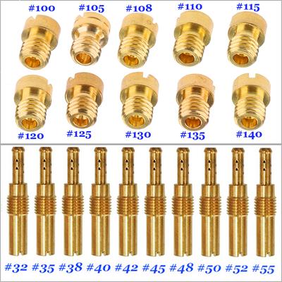 10pcs Carburetor Main Jet Kit & 10pcs Set Slow/Pilot Jet for PWK Keihin OKO CVK
