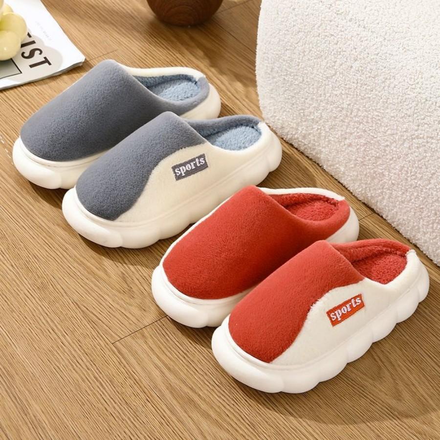 Winter Warm Fur Slippers Men Women Couples House Non Slip Soft Shoes Comfort Flat Heel Home Indoor Bedroom Plush Slippers