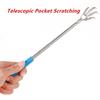 Nuevo Soporte para Bolígrafos de Acero Inoxidable Rascador de Espalda Garra de Oso Rascador de Espalda Retráctil de Bolsillo Kit de Masaje para Rascar Colector de Polvo