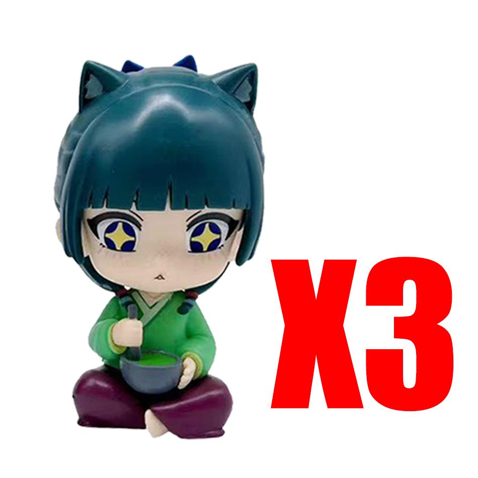 New The Apothecary Diaries Maomao Jinshi Mini Figure Anime Periphery Kawaii Sitting Toys Desktop Car Ornaments Model Gifts