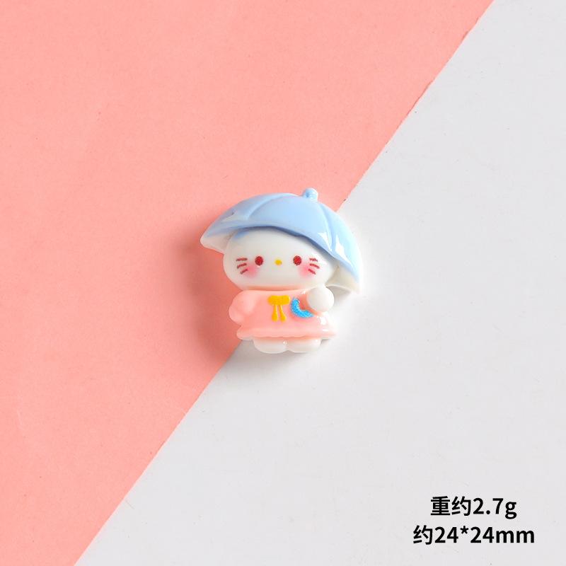 36/180PCS Cartoon Cute Cat Series Resin Accessories Handmade DIY Cream Glue Phone Case Water Cup Refrigerator Adhesive Material