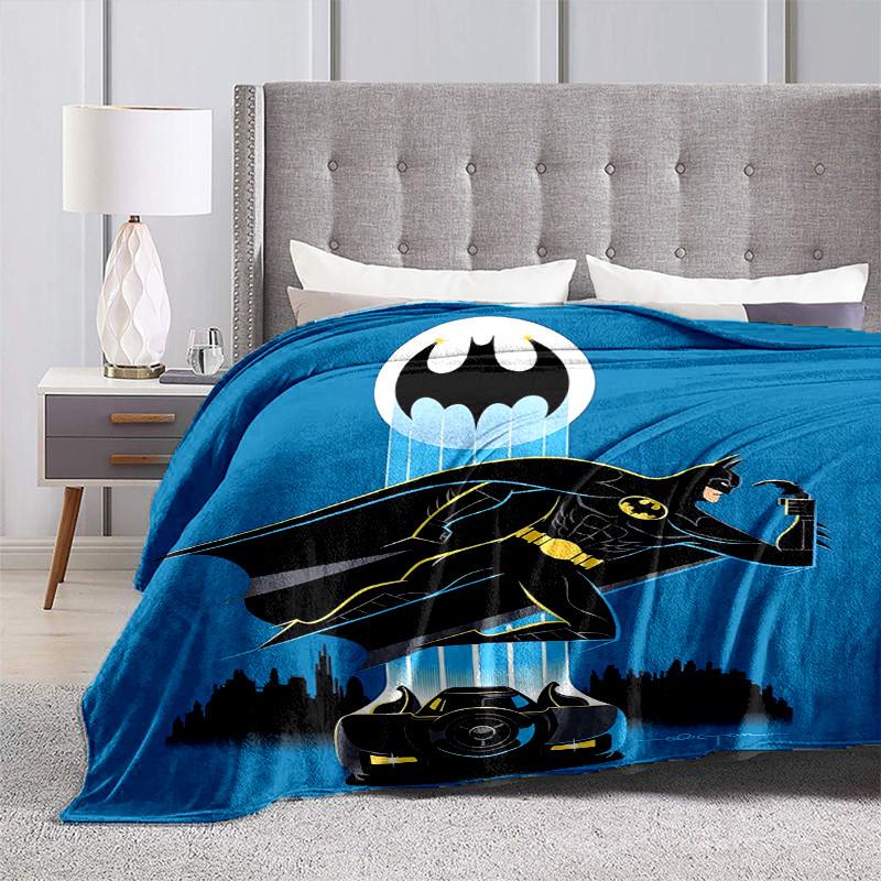 1pc Batman: The Dark Knight Cartoon Blanket,Portable Throw for Travel & Camping, All Season Cozy Blanket,Ideal Gift