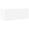 7 piece TV cabinet set white particleboard