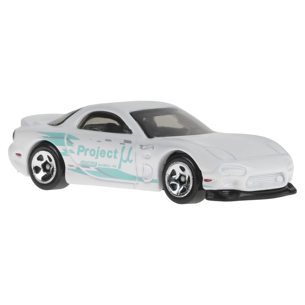 Hot Wheels Basic Car '95 Mazda RX-7 Vehicle Toy, White, HXR10, Ages 3 and Up