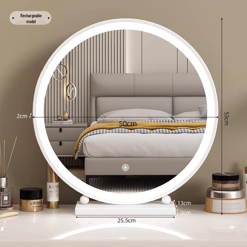 Smart Vanity Makeup Mirror with Lights for Bedroom and Desktop