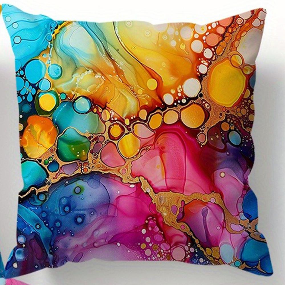 

Геометрическое искусство Декоративная наволочка на подушку Супермягкий полиэстер Гостиная Диван Спинка Чехол для подушки для автомобиля Домашнее украшение 16x16in 40x40cm