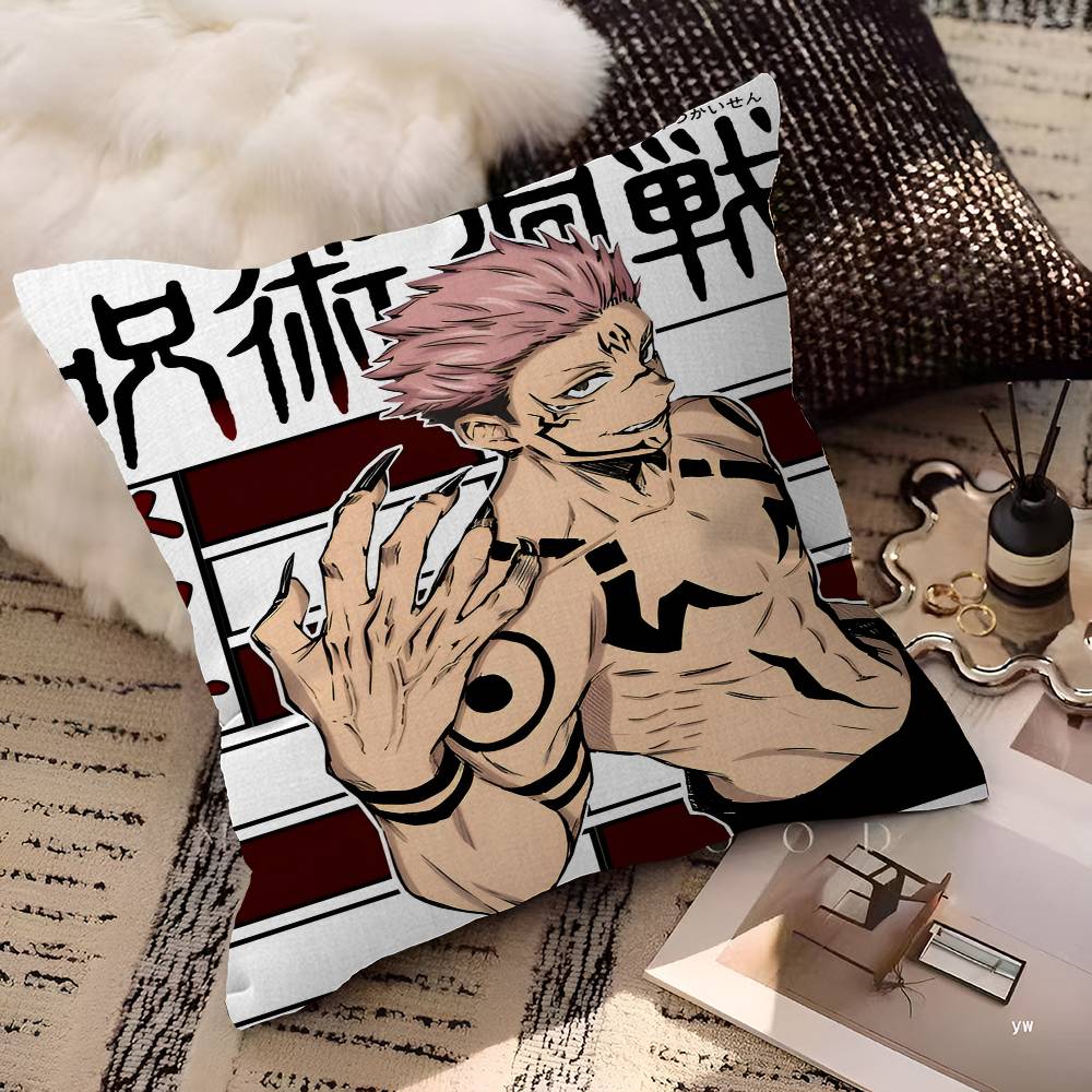Yuji Itadori and Ryomen Sukuna Personalized Pillow Dust Cover Bedroom Kids Party Decoration Pillowcase Birthday Children Gift