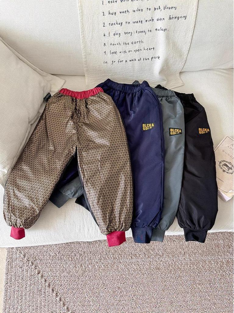 Kids' Winter Thickened Down Pants: Stylish, Warm Outerwear for Boys and Girls in Small, Medium, Large Sizes