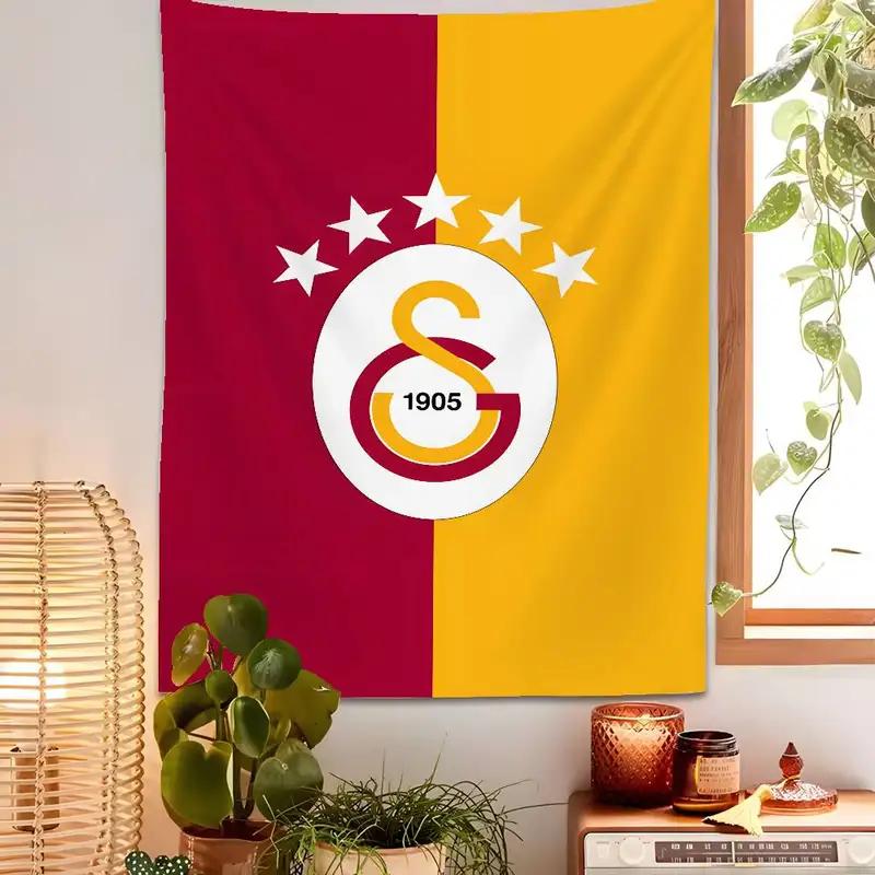 Galatasaray Football Club Tapestry Wall Hanging Blanket for Dorm Room Kids Party Home Decor Blanket 100X70CM