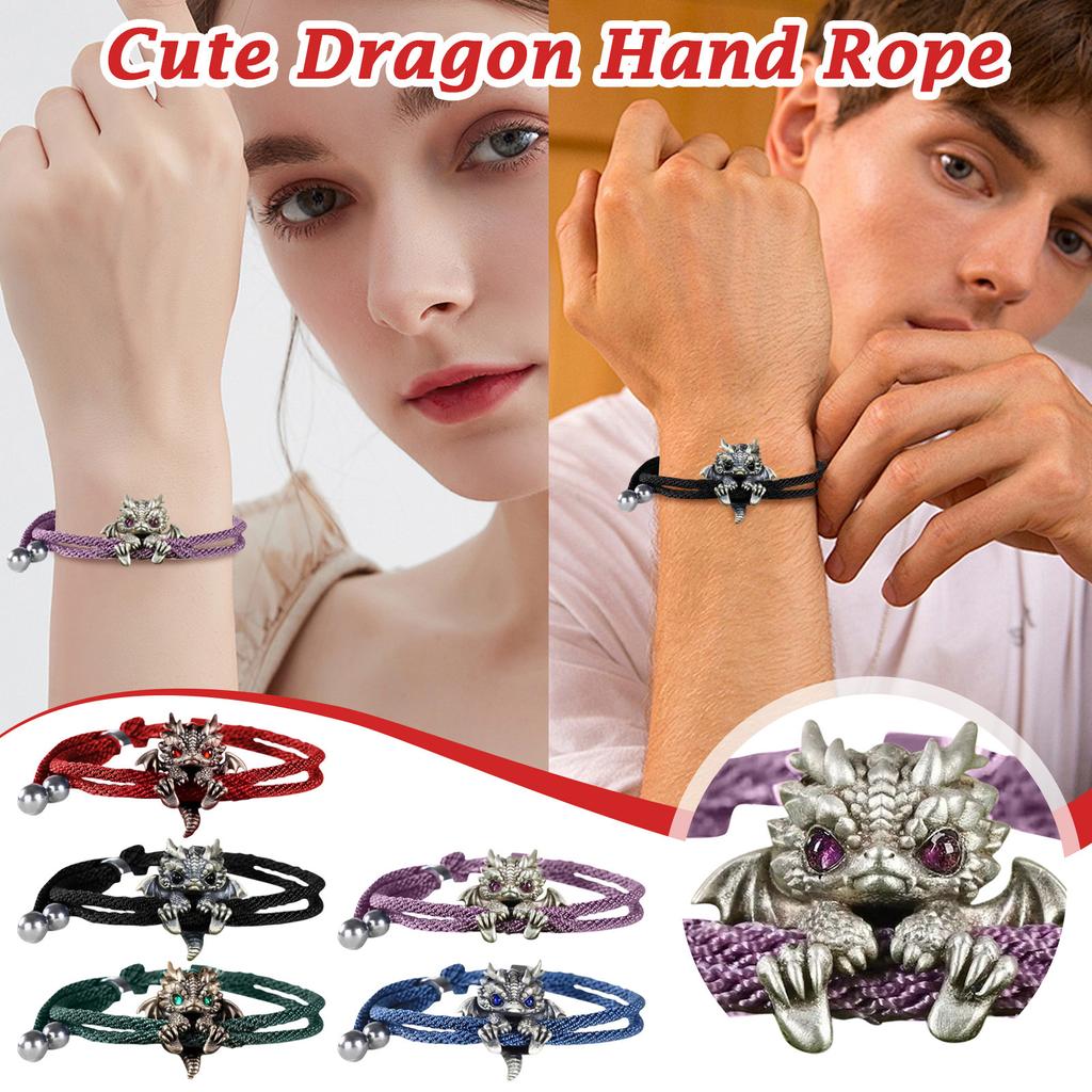 Cute Dragon Bracelet, Adjustable Dragon Bracelet, Animal Jewelry, Creative Dragon Ball Talisman Bracelet