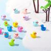 50Pcs Mini Resin Ducks Bulk Tiny Ducks Set For Potted Miniature Decoration Garden Dollhouse Cake Decoration Diy Slime Kit Craft