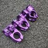 1pc Purple 31.8×28.6mm Aluminum Alloy Bike Stem for MTB/BMX/DH/Trail Riding etc. Anodized, Available in Sandblasted & Glossy