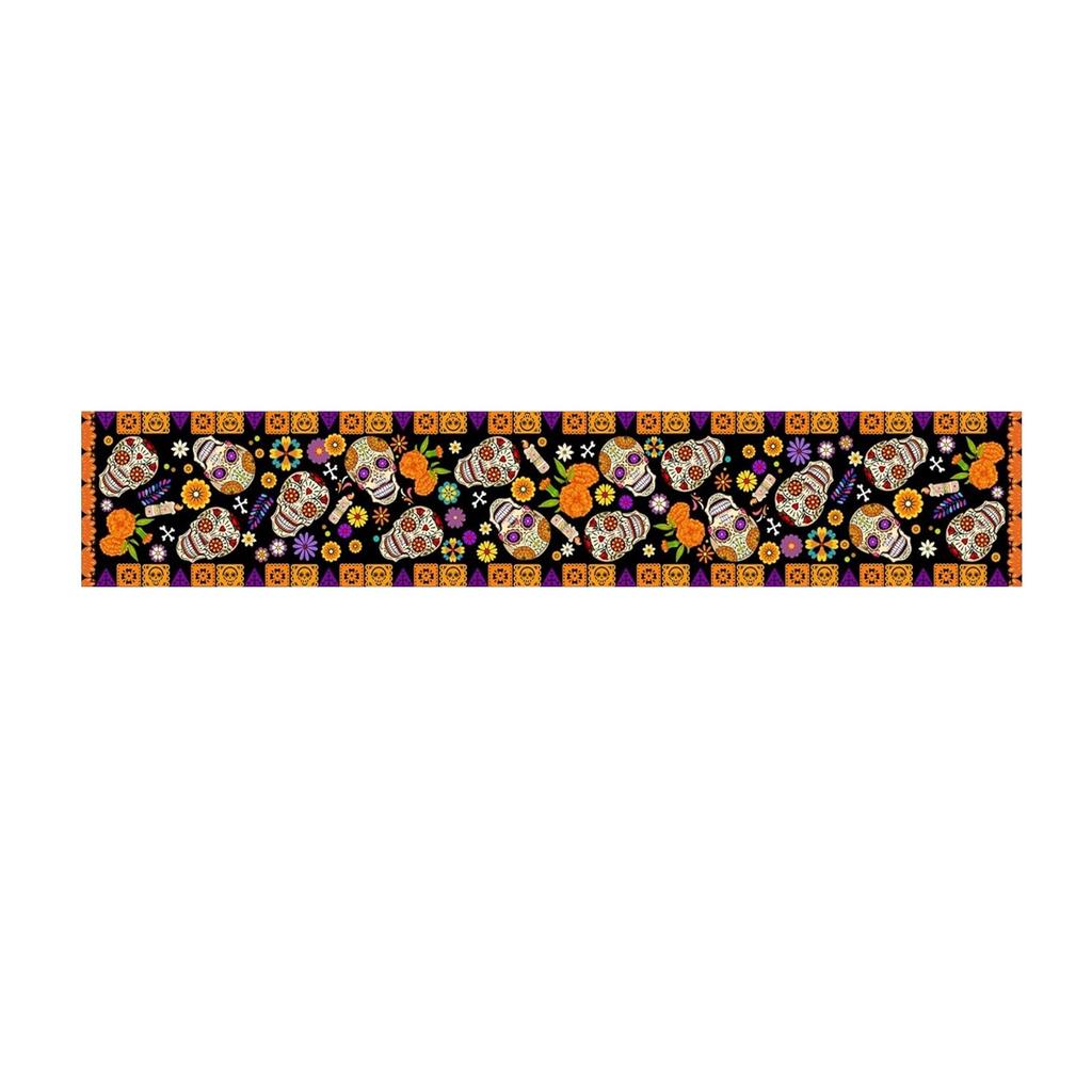 Halloween Day Of The Dead,Table Runner, Tablecloth, Placemat, Skulls,table Decoration Party Supplies