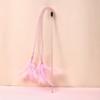 Plush Feather Cat Teaser Stick with Bell - Stress Relief and Fun Self-Entertainment Toy