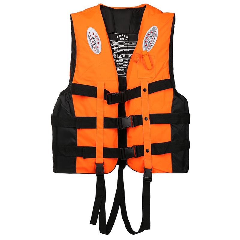 Adult High-Buoyancy Life Jacket for Fishing, Car-Mounted Portable Emergency Vest for Flood Control and Drifting, with Children's Buoyancy Option.