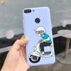 Für Huawei P Smart Hülle Niedliche Blume Schwarz Weiches TPU Silikon Bumper Hülle Für Huawei PSmart P Smart 2017 FIG-LX1 Handyhülle Funda