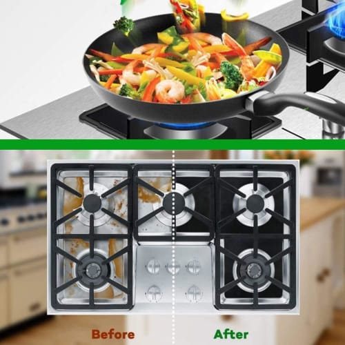 Gas Stove Cover, Gas Stovetop Mat, Protective Mat, Stain-Resistant, Rust-Resistant, Heat-Resistant, Oil-Splash-Resistant, Burn-Resistant, Flame-Retard