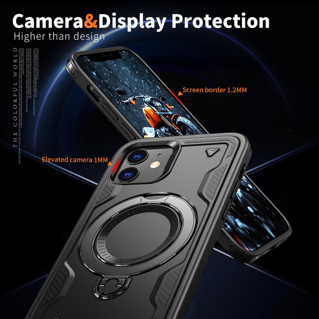 For Magsafe Stand Invisible Phone Case for Iphone 17 Pro Max Iphone17 Air 16 15 14 Plus 13 12 Iphone16