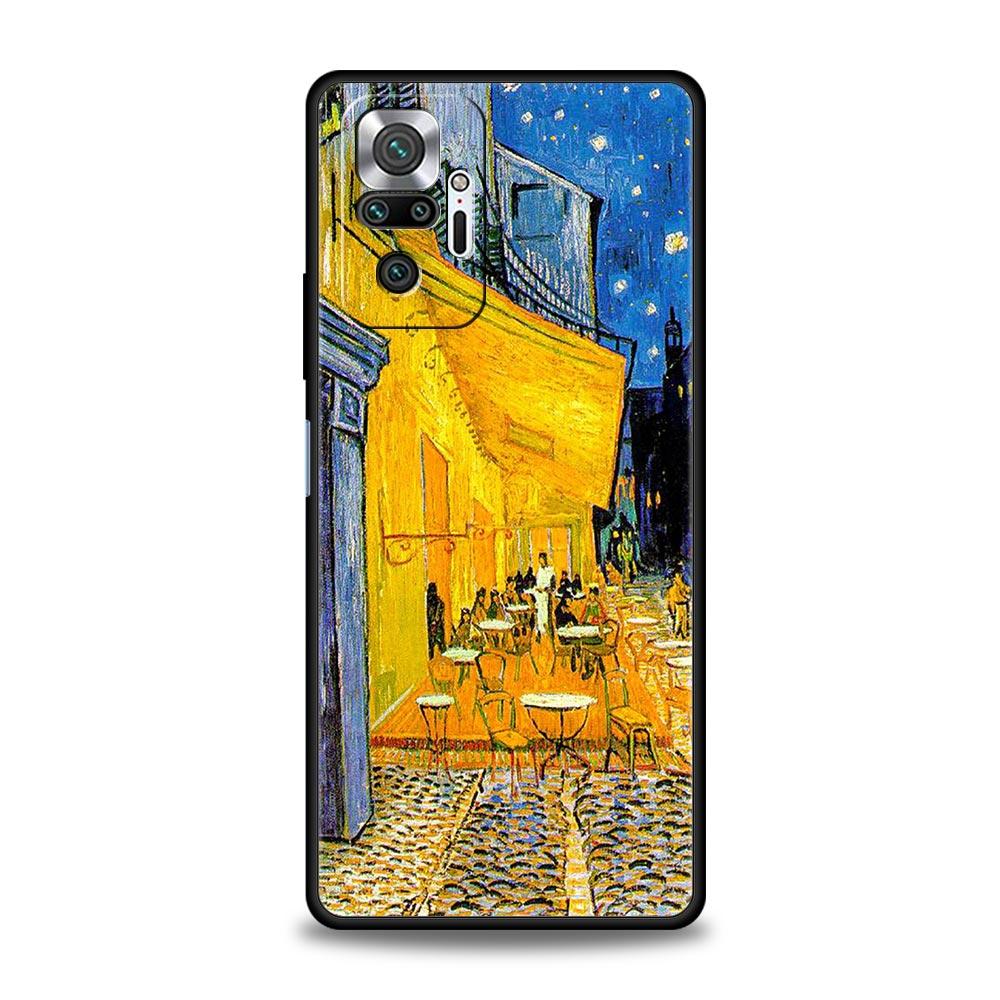 Starry Night Van Gogh Phone Case For Xiaomi Redmi Note 13 12 5G 11 10 Pro Plus 4G 9S 9 8 7 9T 13C 12C 10C 9C 9A Silicone Cover