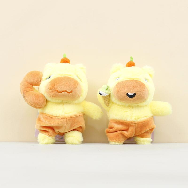 Plush Toy Capybara Cartoon Doll Backpack Pendant Keychain Children Gift Holiday