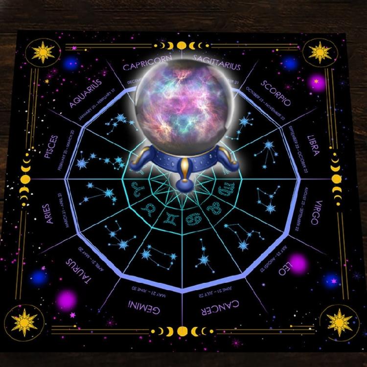 23x23In Board Game Card Magician Daily Pad Tarot Tablecloth Rune Divination Altar Tarot Patch Table Cover Table Cloth