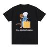 I Eat Cement Cursed Cat Funny Meme T Shirt for Women Fashion Casual Short Sleeve T Shirts Women T-shirt Tops