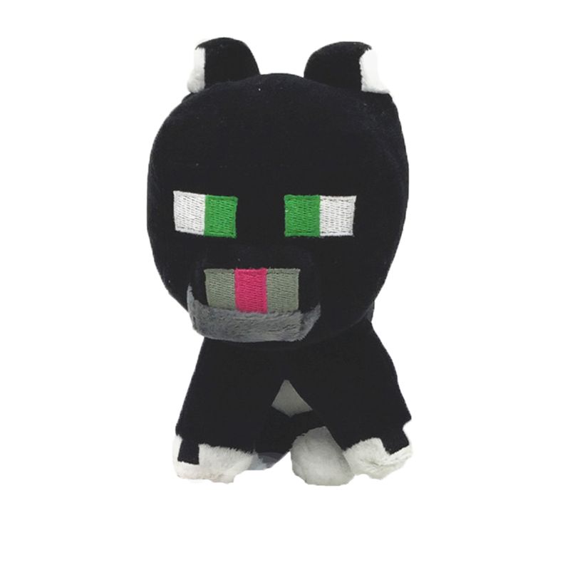 Adorable Minecraft Plush Toys Featuring Soft Creeper Enderman And Wolf Characters